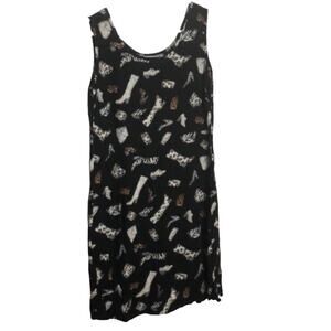 Alexandra Lee Sleeveless Fashionable Shoes Print Dress Size 10